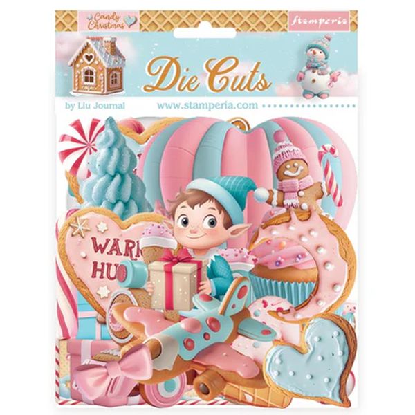 Stamperia Candy Christmas Chipboard Die Cuts
