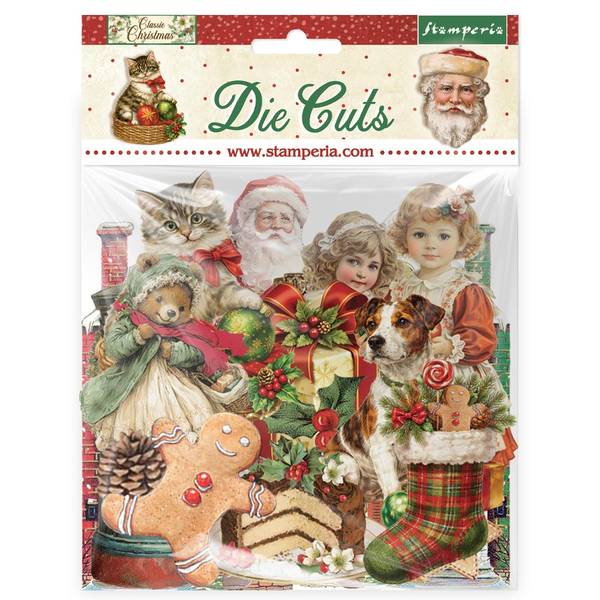 Stamperia Classic Christmas Decorative Die Cuts