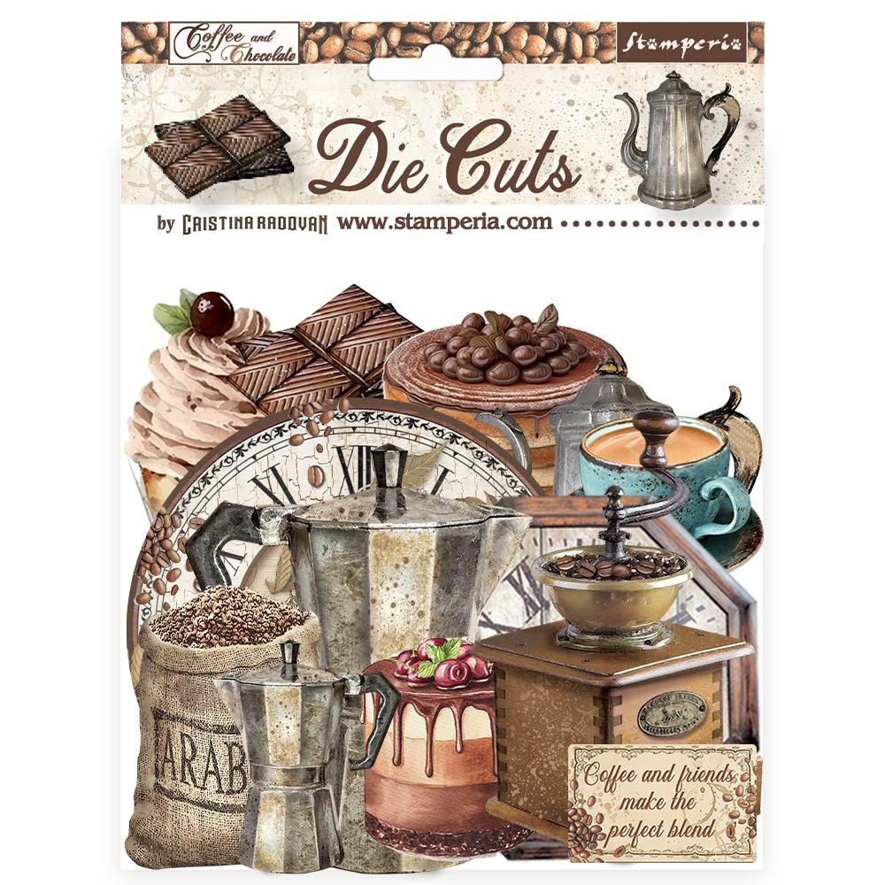 DISC - Stamperia Coffee and Chocolate Die Cuts