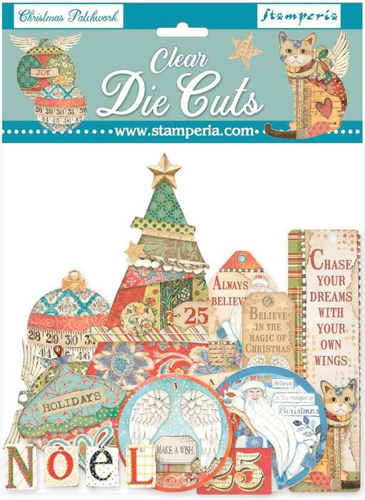 Stamperia Clear Die-Cuts-Christmas Patchwork