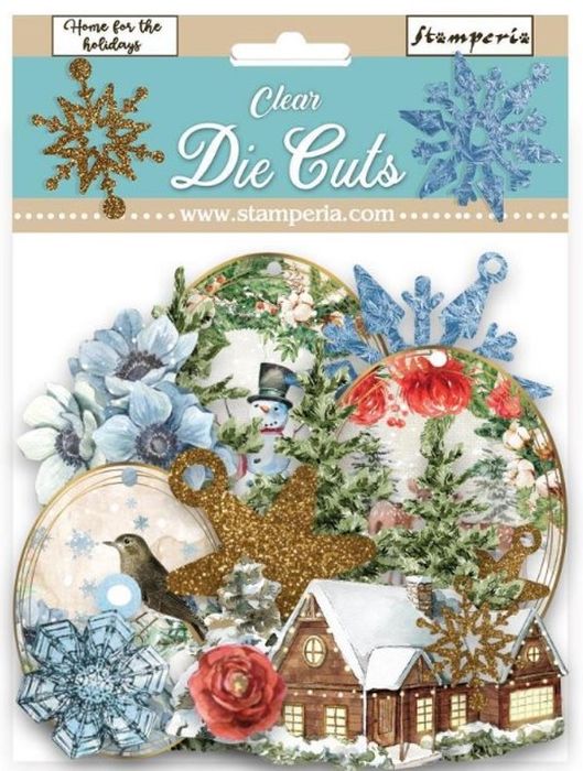 Stamperia Home for the Holidays Clear Die cuts