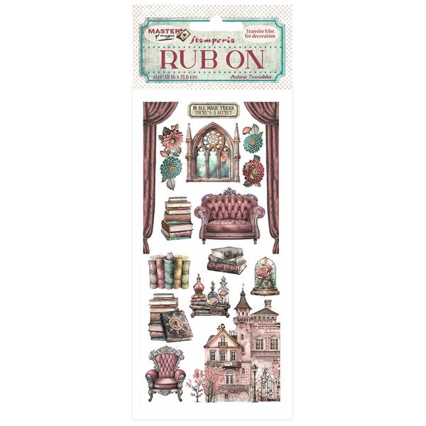 Stamperia Master of Magic House Furnishings 4"x8.5" Rub-on