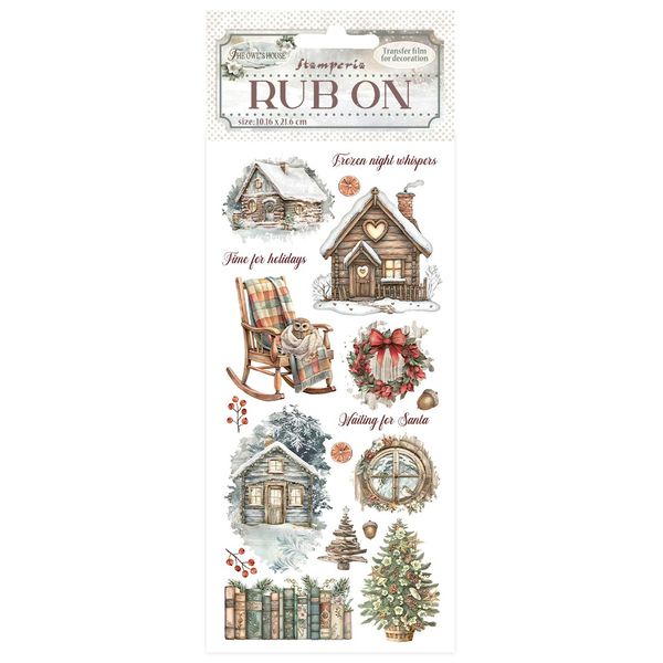 Stamperia The Owl's House Cottage 4"X8.5" Rub-On