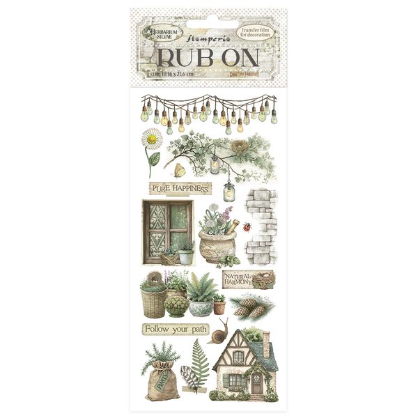Stamperia Herbarium Silvae Forest Rub-on