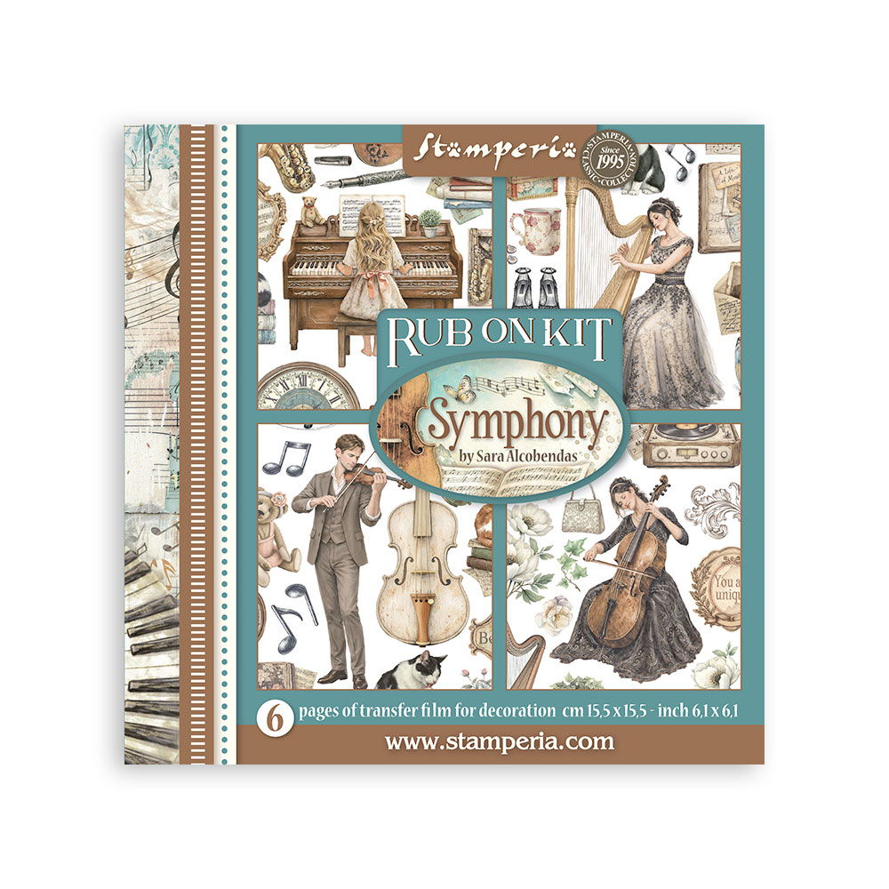 Stamperia Symphony Rub on Kit
