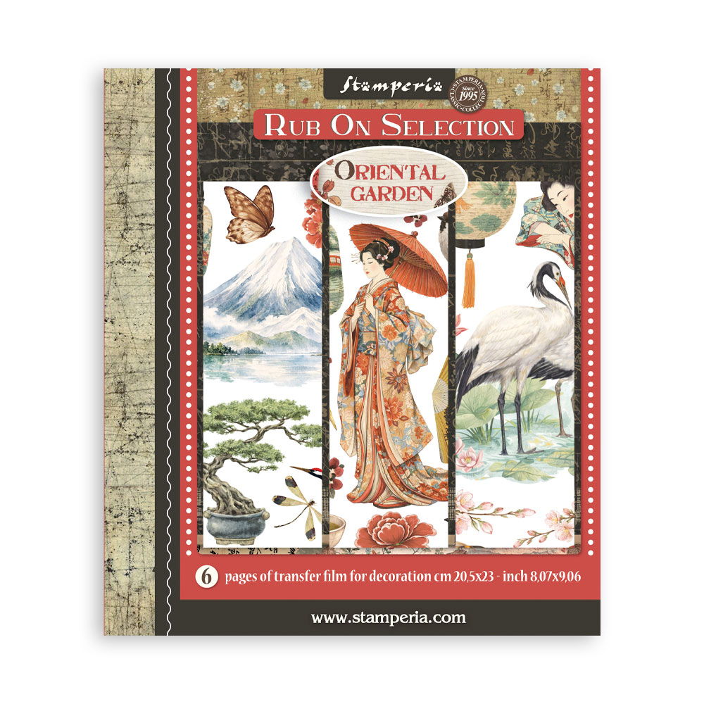Stamperia Oriental Garden Decorative Rub On Selection