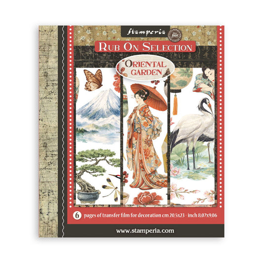 Stamperia Oriental Garden Decorative Rub On Selection