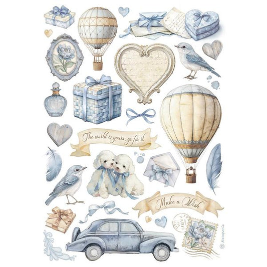 Stamperia Timeless Mixed Elements A4 Rice Paper