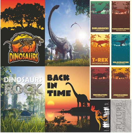 Reminisce Dinosaur Land: Poster Stickers