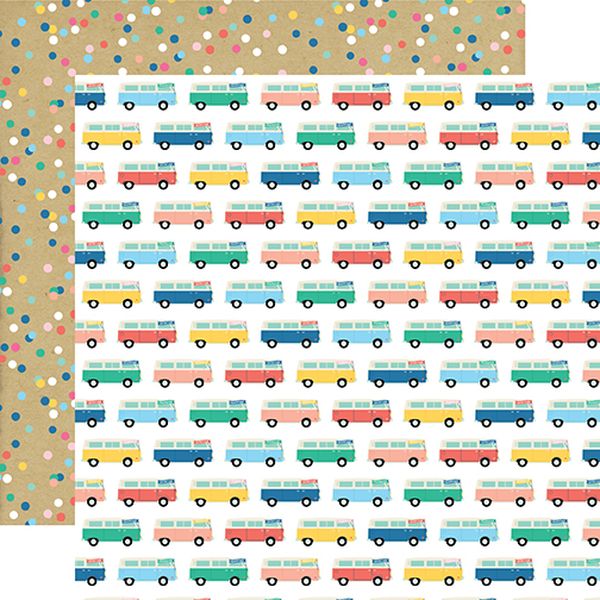 Echo Park Dive into Summer: Adventure Bus DS Paper