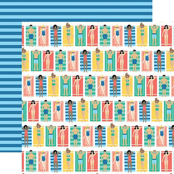 Echo Park Dive into Summer: Beach Loungers DS Paper