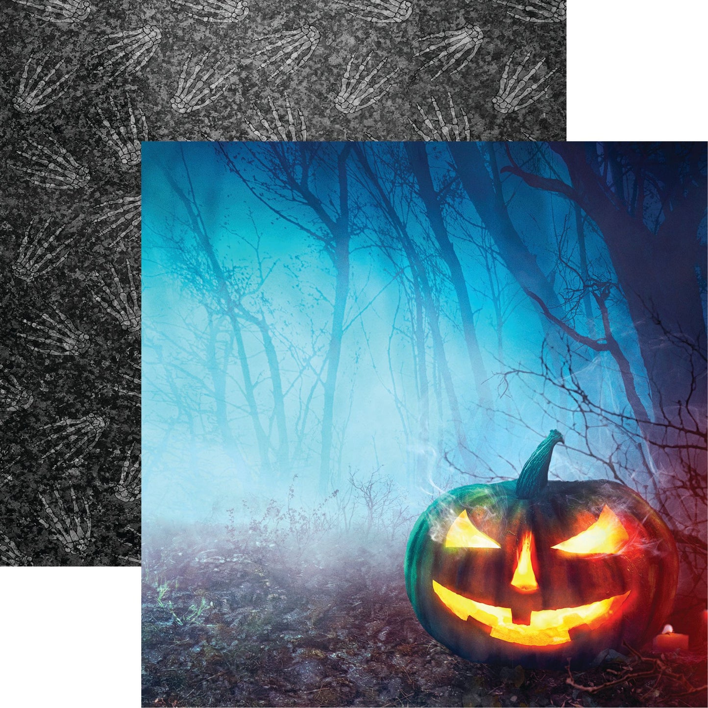 Reminisce Dark Night: Scary Pumpkin DS Paper (1 Sheet)
