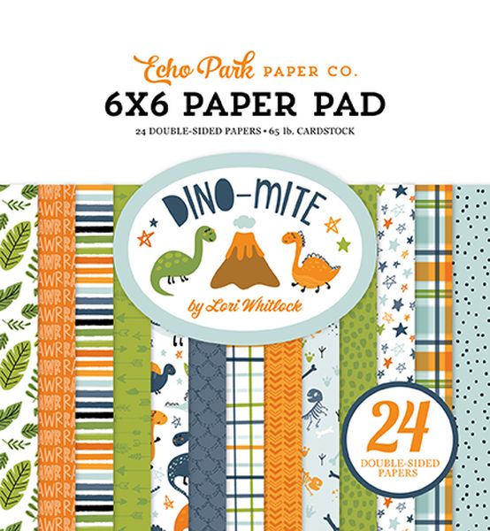 Echo Park Dino-Mite 6X6 Paper Pad