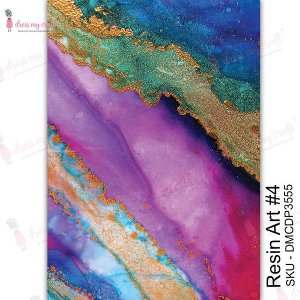 Dress My Craft Transfer Me - Resin Art #4