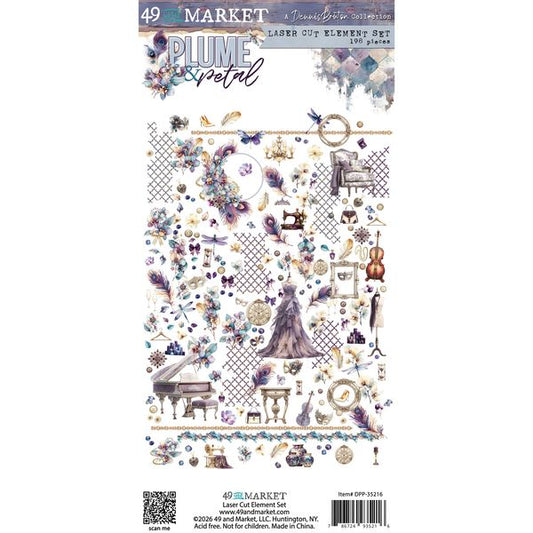 49 and Market Plume & Petal Laser Cut Element Set