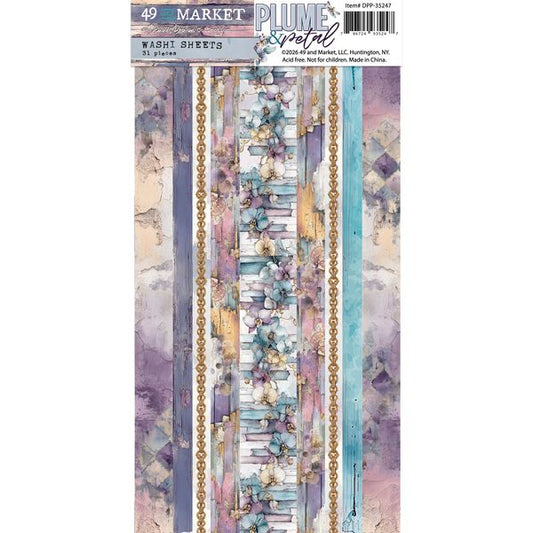 49 and Market Plume & Petal Washi Tape Sheets