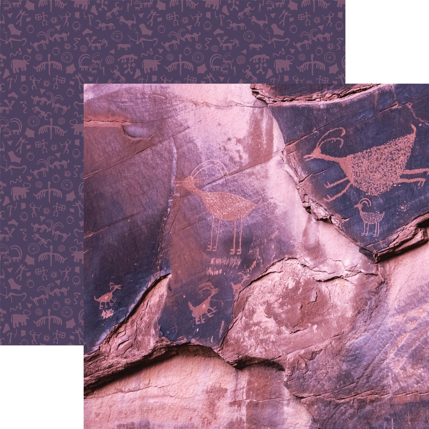 Reminisce Desert Landscape: Rock Art DS Paper (1 Sheet)