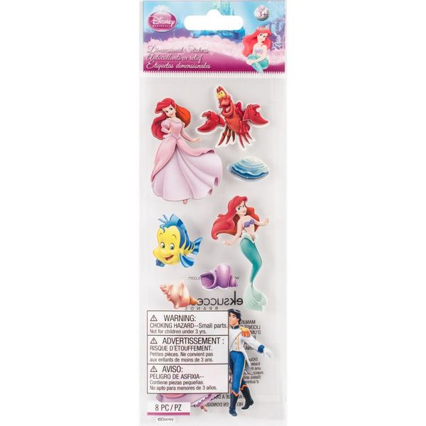 EK Disney Dimensional Stickers-Little Mermaid