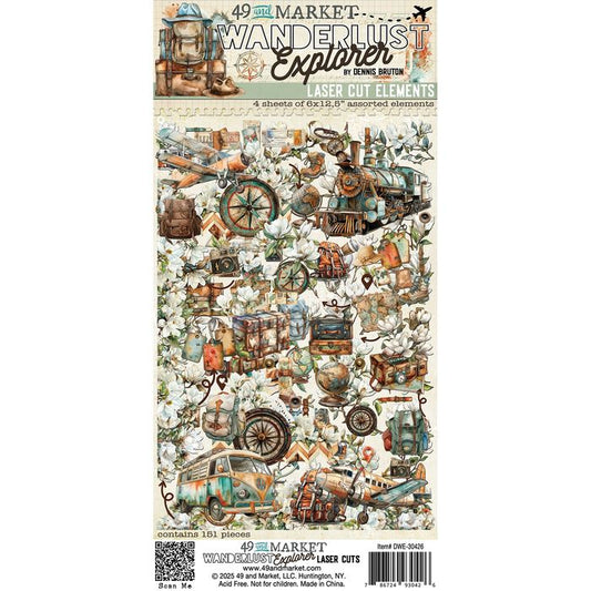 49 And Market Wanderlust Explorer Elements Laser Cut Outs