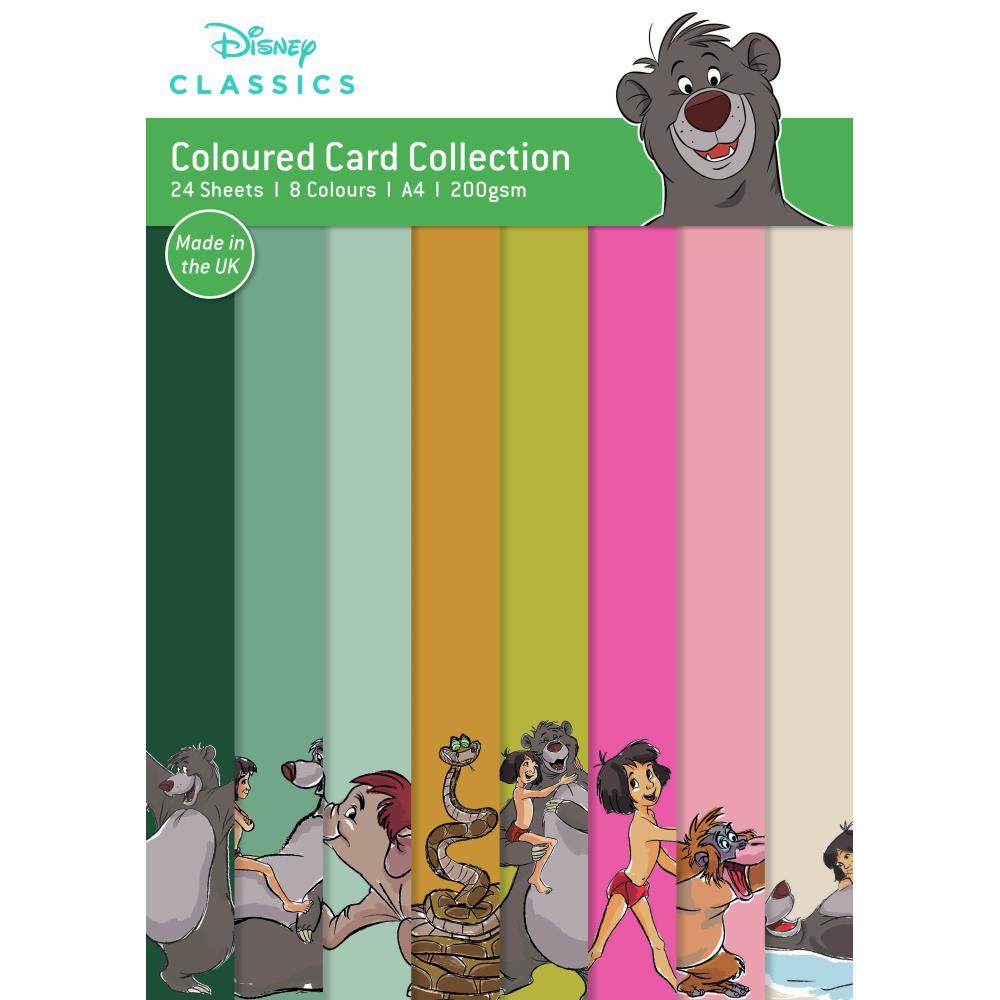 Creative World of Crafts Disney Jungle Book Coloured Card Pack