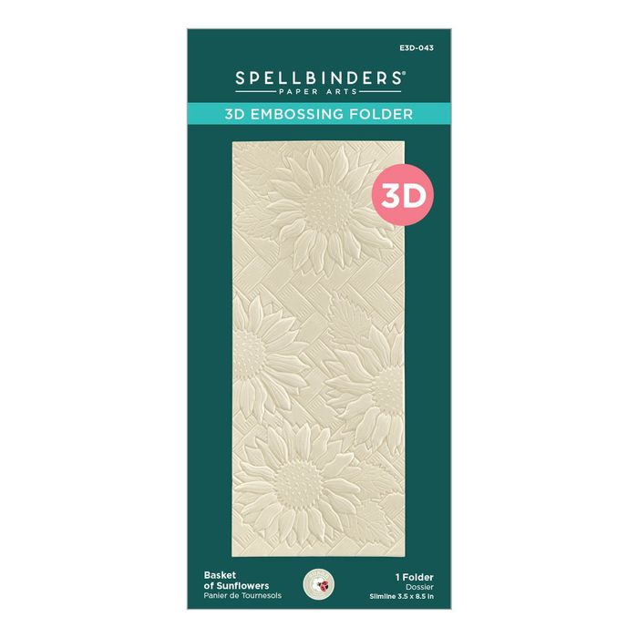 Spellbinders 3D Embossing Folder By Susan Tierney-Cockburn-Basket Of Sunflowers
