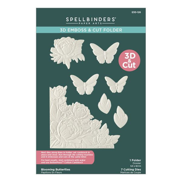 Spellbinders Blooming Butterflies 3D Emboss & Cut Folderfrom the Vivid Expressions Collection