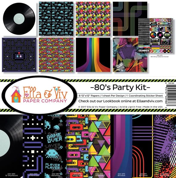 Reminisce Ella & Viv 80's Party Kit