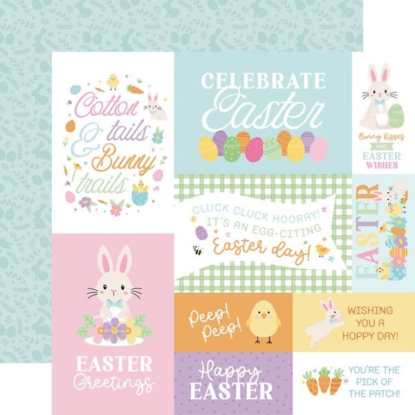 Echo Park Easter Basket: Multi Journaling Cards 12x12 Patterned Paper