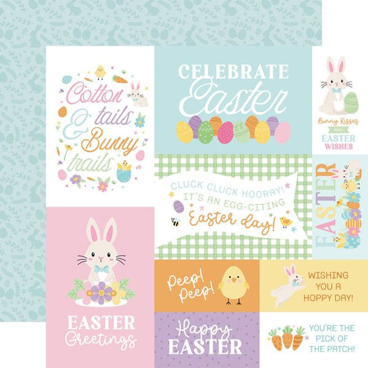 Echo Park Easter Basket: Multi Journaling Cards 12x12 Patterned Paper