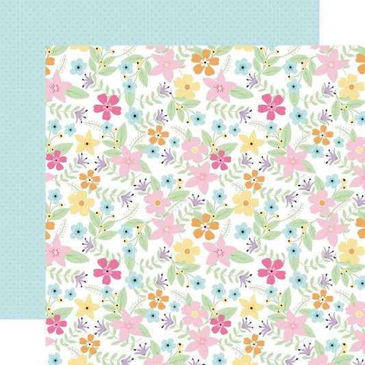 Echo Park Easter Basket: Spring Floral 12x12 Patterned Paper