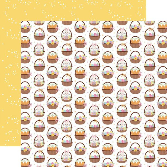 Echo Park Easter Basket: Easter Baskets 12x12 Patterned Paper