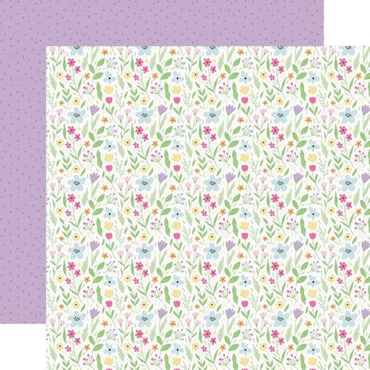 Echo Park Easter Basket: Pick Of The Patch Stems 12x12 Patterned Paper