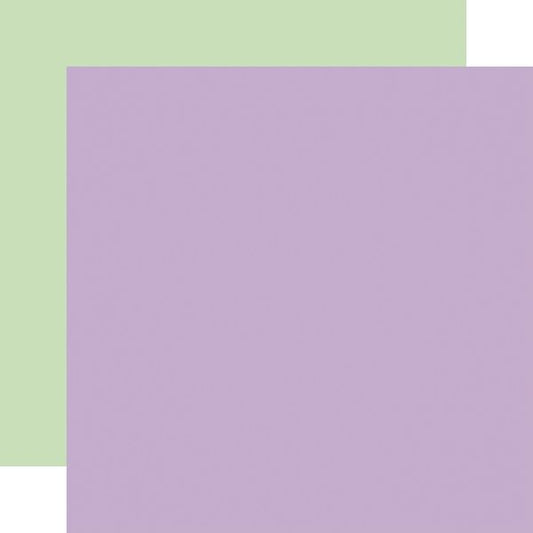 Echo Park Easter Basket: Purple / Green 12x12 Coordinating Solid Paper