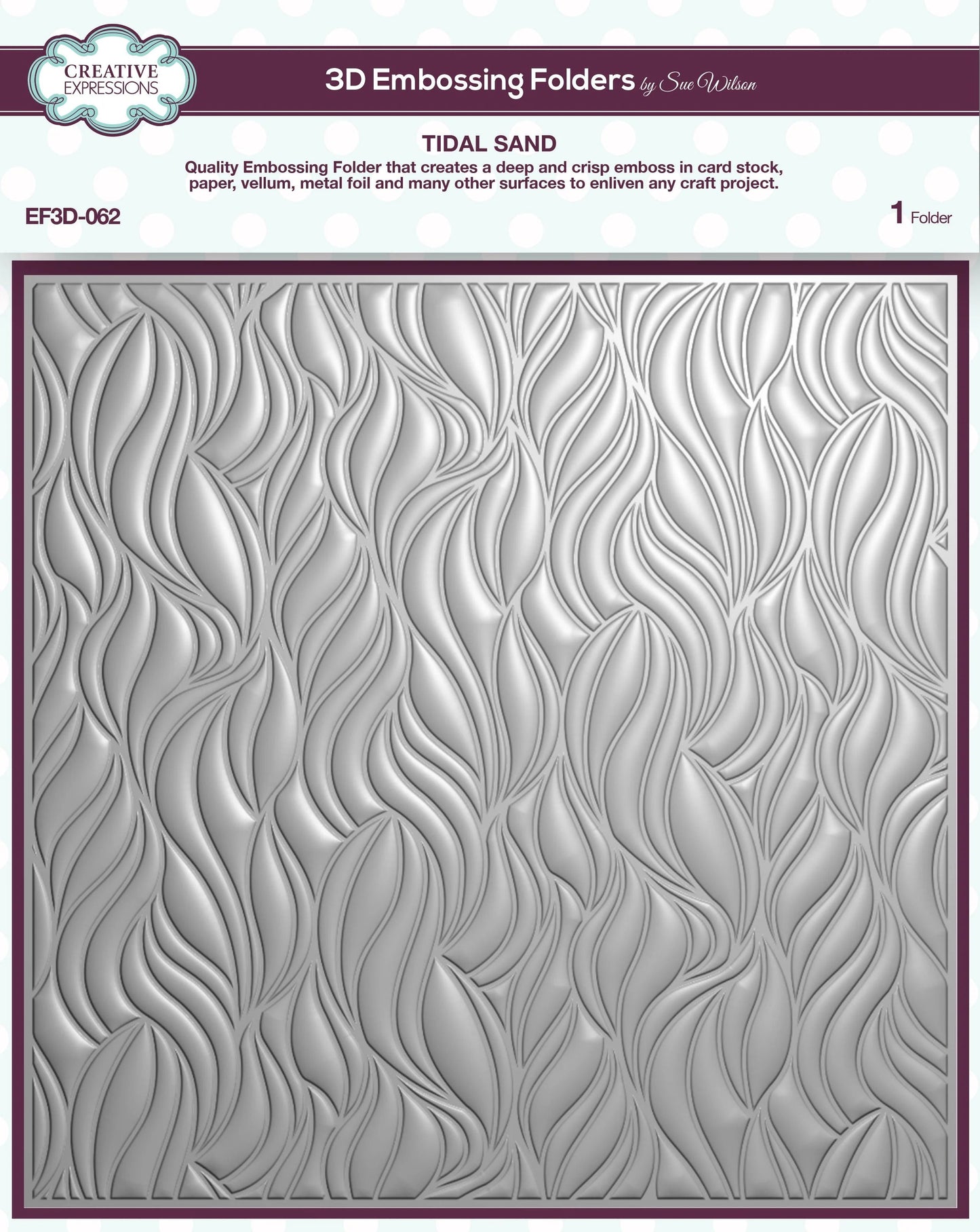Creative Expressions Tidal Sand 8 In X 8 In 3D Embossing Folder