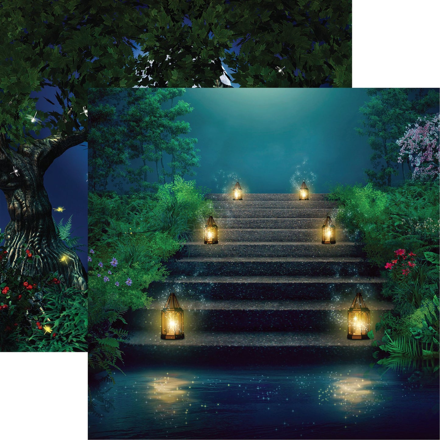 Reminisce Enchanted Forest: Stairway to Enchantment DS Paper (1 Sheet)