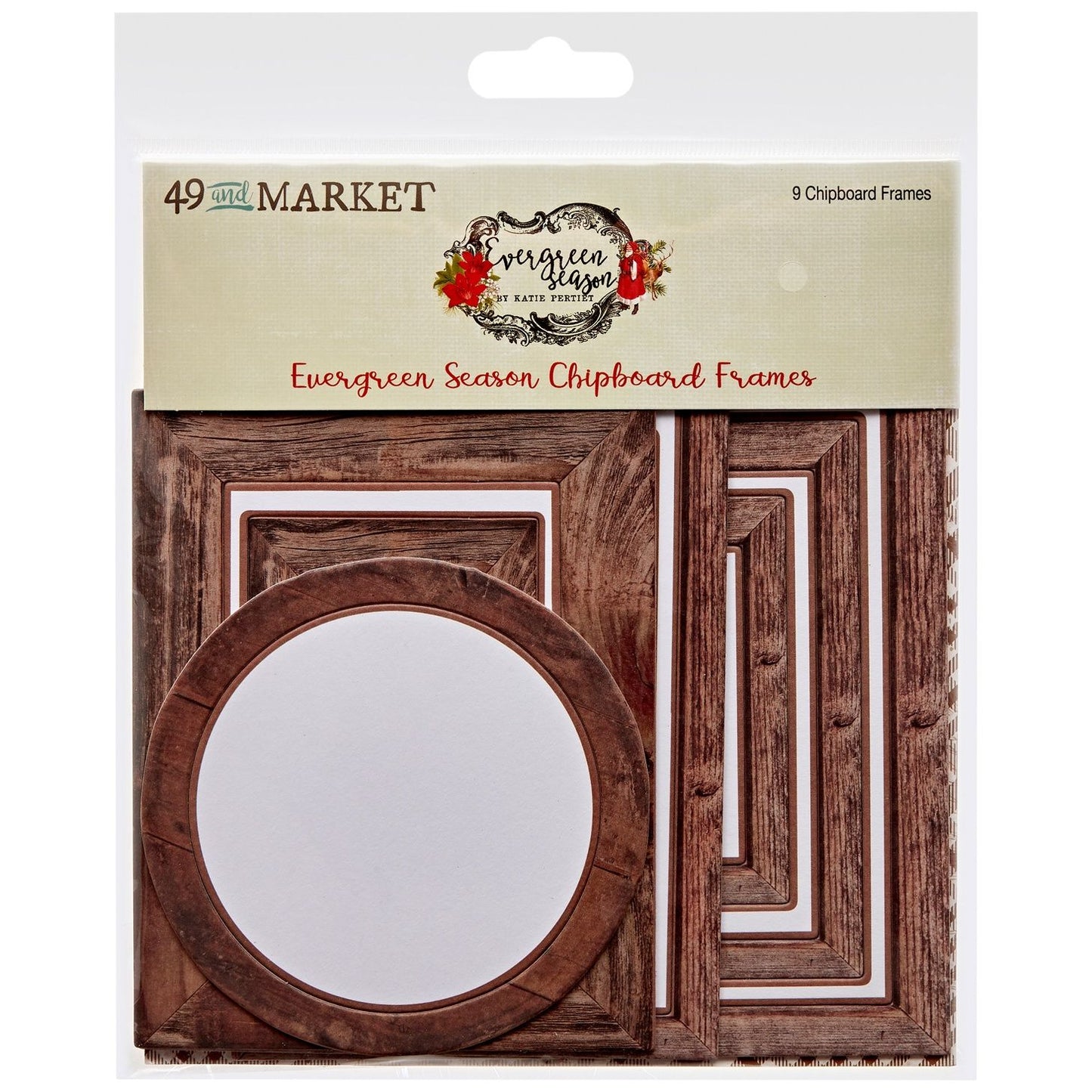 49 And Market Chipboard Set-Frames, Evergreen Season