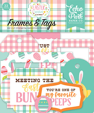 DISC - Easter Wishes Frames & Tags Ephemera