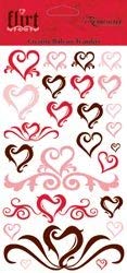 Reminisce Flirt Heart Rub-On Transfer She