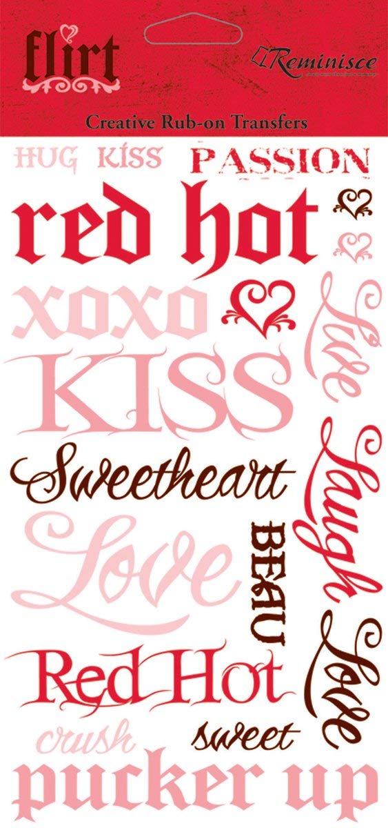 Reminisce Flirt Phrases Rub-On Transfer S