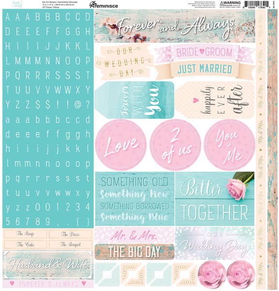 Reminisce Forever and Always 12X12 Sticker