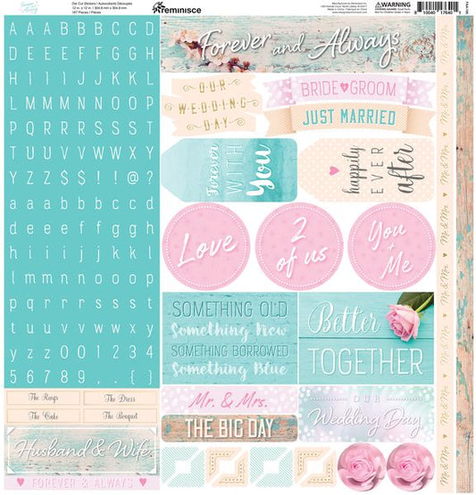Reminisce Forever and Always 12X12 Sticker