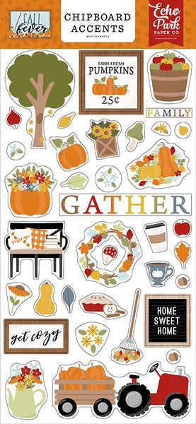 Echo Park Paper Company Fall Fever Chipboard Accents