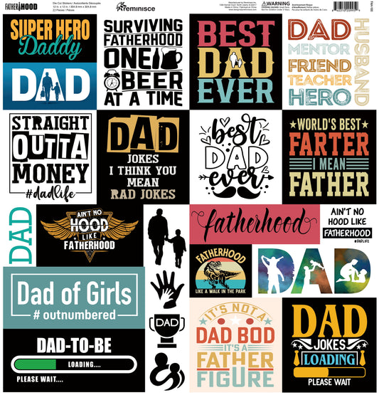 Reminisce Fatherhood 12x12 Custom Sticker