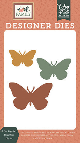 Echo Park Family Better Together Butterflies Die Set