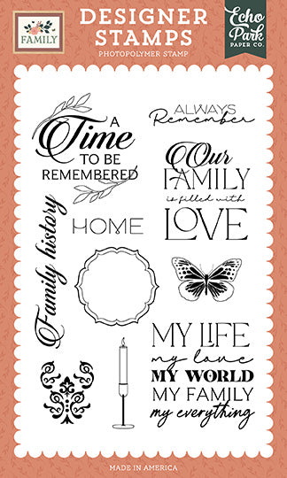 Echo Park -Family A Time To Be Remembered Stamp Set