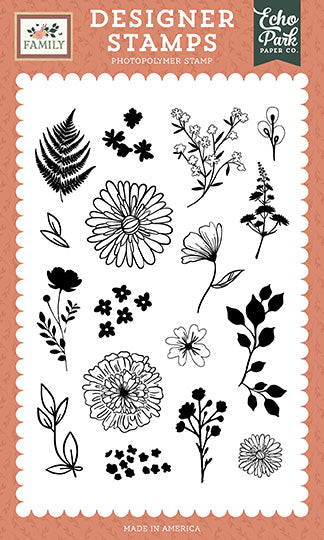 Echo Park -Family  My Life Florals Stamp Set