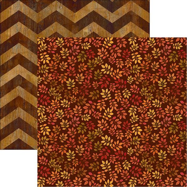 Reminisce Fall Rustica: Rustic Leaves DS Paper (1 Sheet)