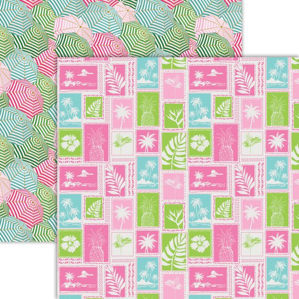 Reminisce Flamingo Beach: Tropical Tides DS Paper (1 Sheet)