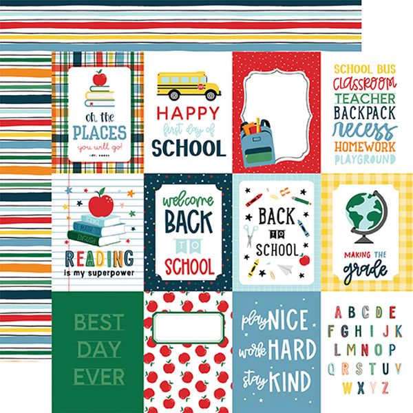 First Day of School 3X4 Journaling Cards