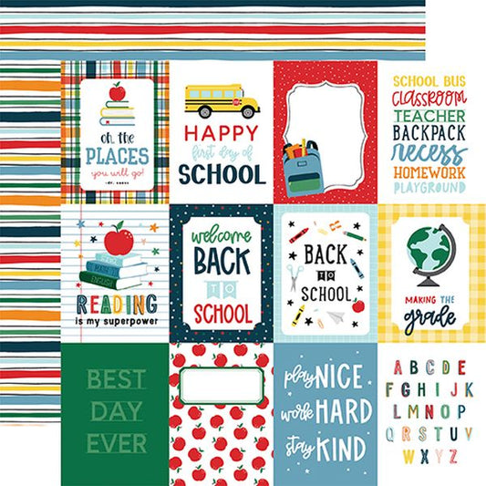 First Day of School 3X4 Journaling Cards